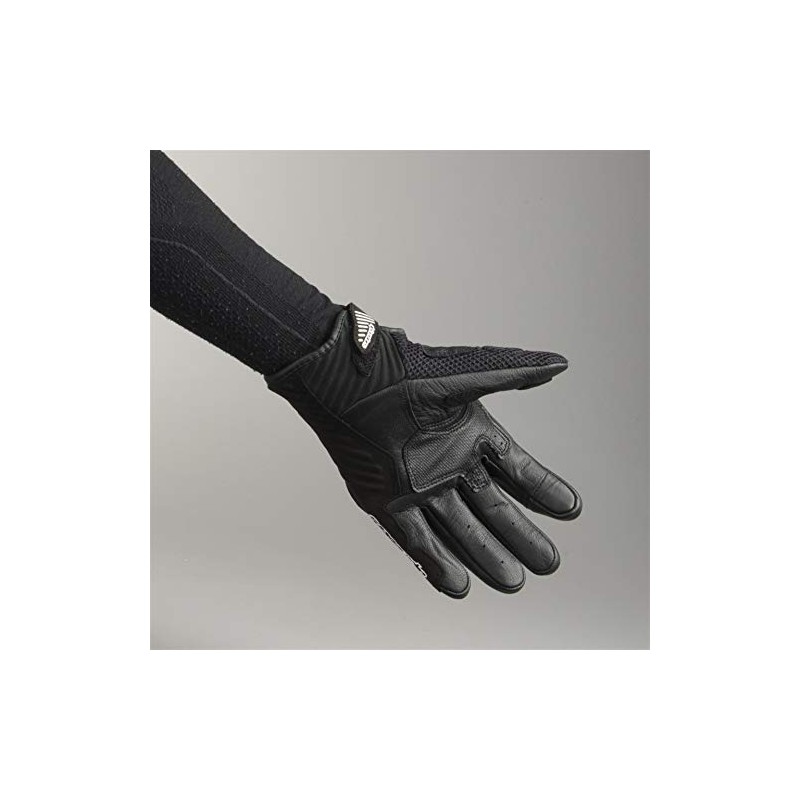 Black Sz L Alpinestars SMX-1 Air V2 Vented Leather Motorcycle