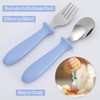 6 Pieces Toddler Utensils, Toddler Forks and Spoons, Kids Silverware