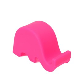 Soporte para teléfono Celular, Soporte para teléfono Celular con Forma de Elefante, Soporte de plástico para Escritorio, hogar, Oficina, Adorno (Rosa roja)