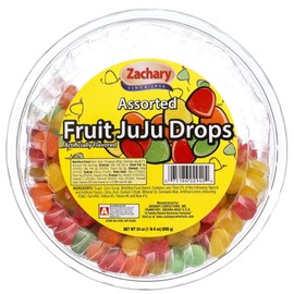 Zachary Assorted Fruit JuJu Drops 24oz Tub