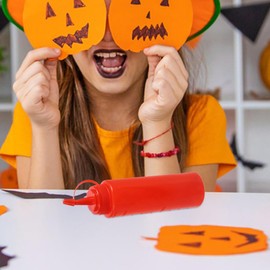 STOBOK Fake Ketchup Bottle, Realistic Prank Dispenser for Surprise Parties, Cooking, Social Events, Prank, Red, ABS Material, 2 Pack