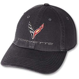 C8 Corvette Next Generation Garment Washed Hat (Charcoal)