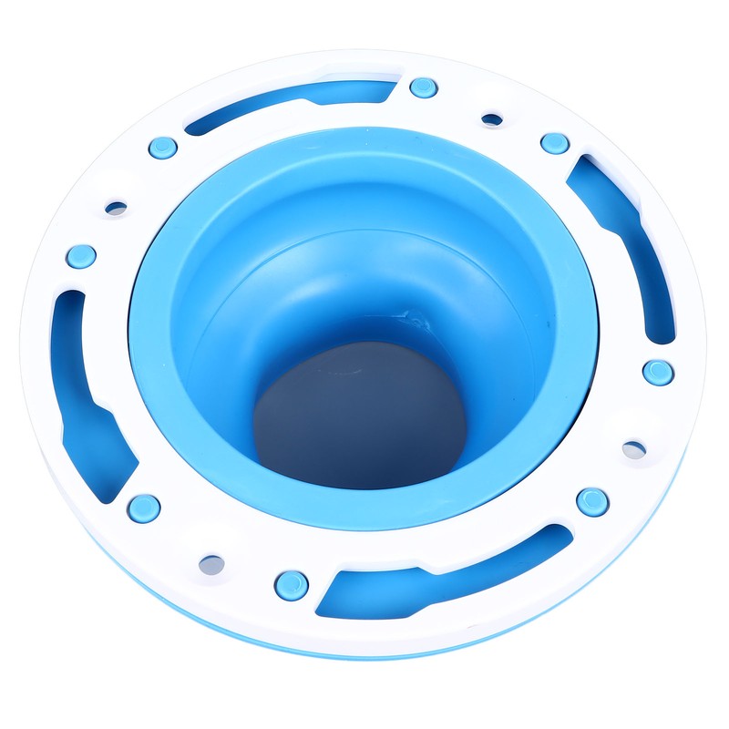 Toilet Flange Repair Kit Blue Durable Silicone ABS Easy Installation