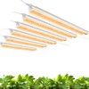 Monios-L Led Grow Lights for Indoor Plants Full Spectrum,T8 2FT