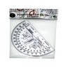 MTT PL RA 6IN Protractor with Degrees and mils, Graduated