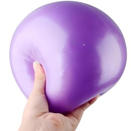 AUNEK 23cm Soft Pilates Ball, 9-Inch Anti-Burst Small Exercise Ball, Yoga Balls for Core Training, Stretching, Barre, Balance, Stability, Physical Therapy, Gym Workout, Pilates for Adults