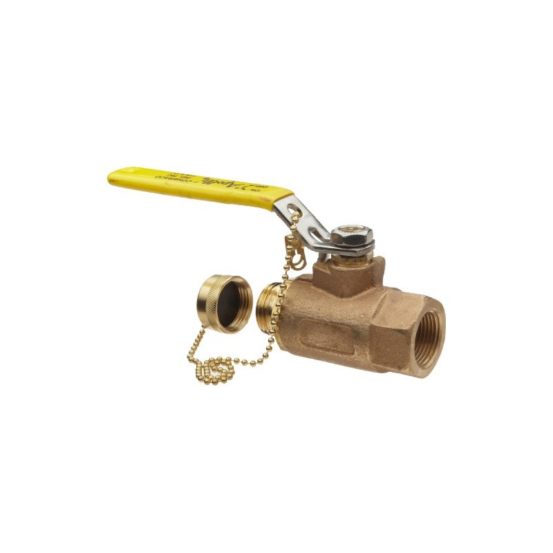 Apollo 70-100-HC Series Bronze Ball Valve, Two Piece, Inline, Lever,