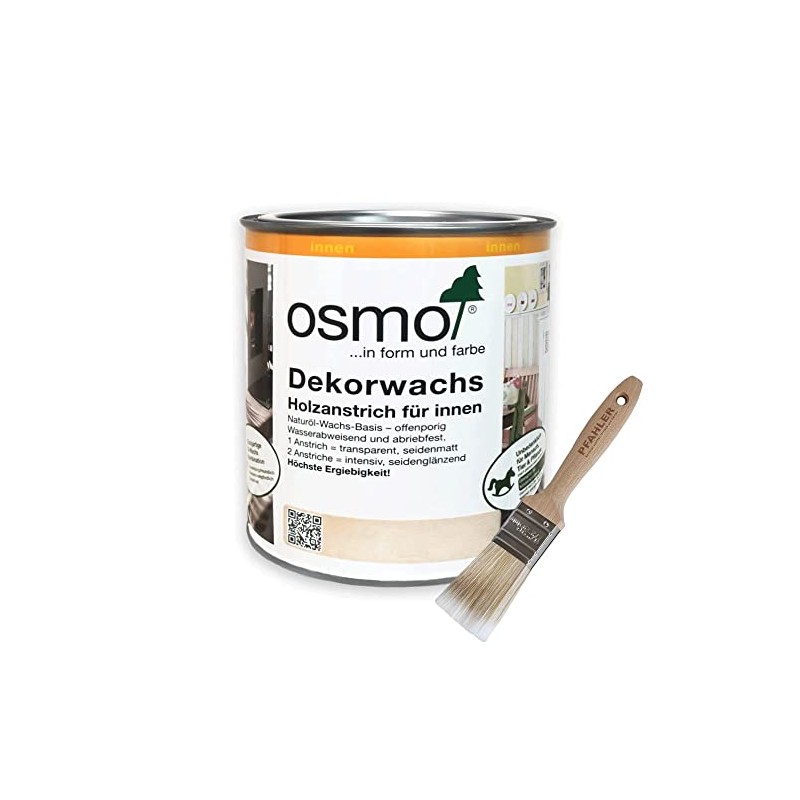 Osmo Decorative Wax Transparent 0.75 L (Silk Grey 3119) +