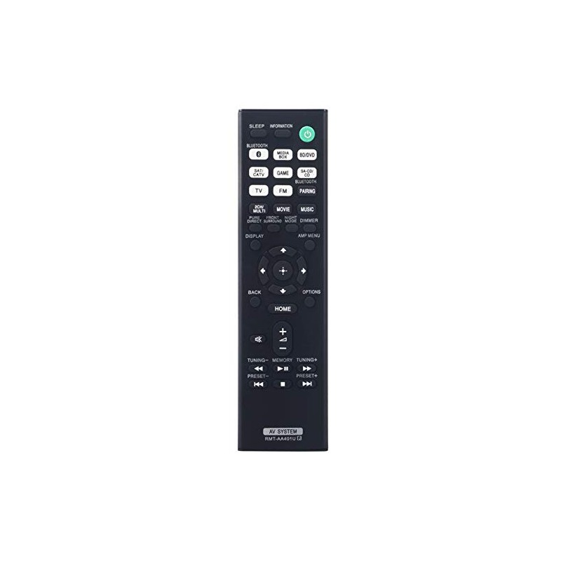 RMT-AA401U Replacement Remote Control Applicable for Sony AV Receiver STR-DH190