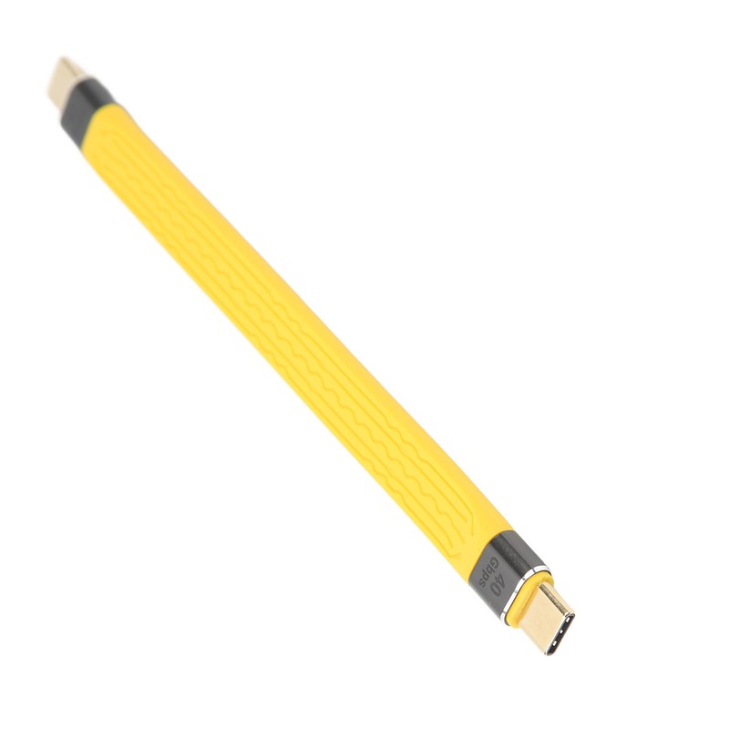 Short USB C to USB C Cable 40Gbps 5A 0.45ft