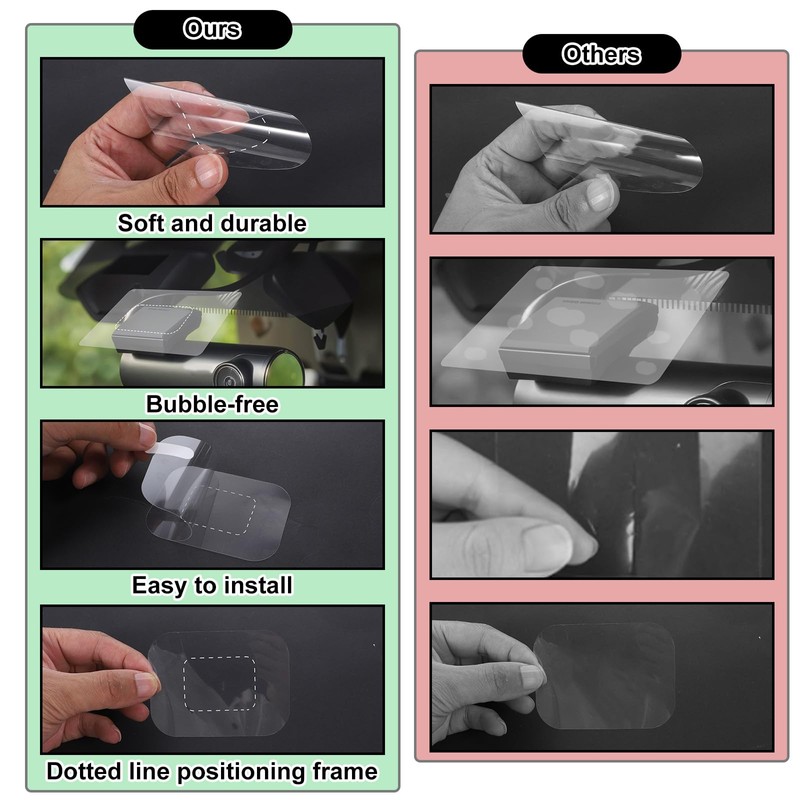8 Pcs Windshield Electrostatic Sticker, Windshield Sticker Static Cling Window