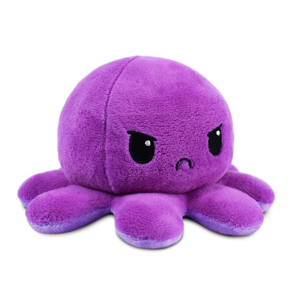 TeeTurtle - The Original Reversible Octopus Plushie - Dark Purple