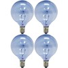GE Lighting 48704 40-Watt Reveal Candelabra Globe G16.5, 4 Bulbs