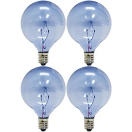 GE Lighting 48704 40-Watt Reveal Candelabra Globe G16.5, 4 Bulbs