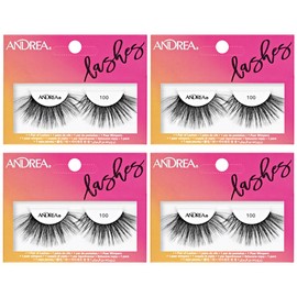 Andrea Strip Lash 100 Black, 4 packs