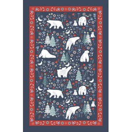 Ulster Weavers Cotton Tea Towel, 100%, Blue, 48x74cm