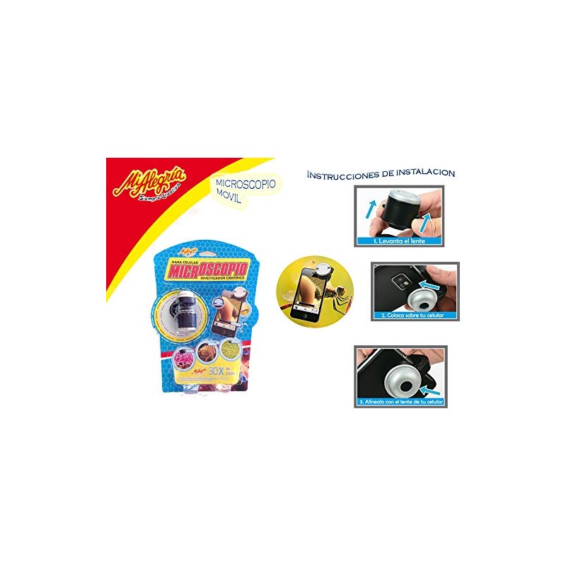 MiAlegria Microscopio Movil Juguete Cientifico, Color Negro con Plata