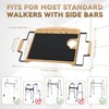 Walker Tray Table with Non-Slip Mat, Tray for Walkers for