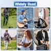 Removable Backpack Strap Pads, Universal Breathable Cushion, Black Shoulder Strap