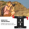 1/4in Camera Mounting Base Plate Aluminum Alloy 15mm Diameter DSLR