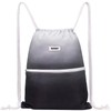 WANDF Drawstring Backpack String Bag Sackpack Cinch Water Resistant Nylon