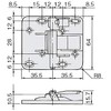 Atom Top Hanging Folding Door Hardware Free Open Type Hinge