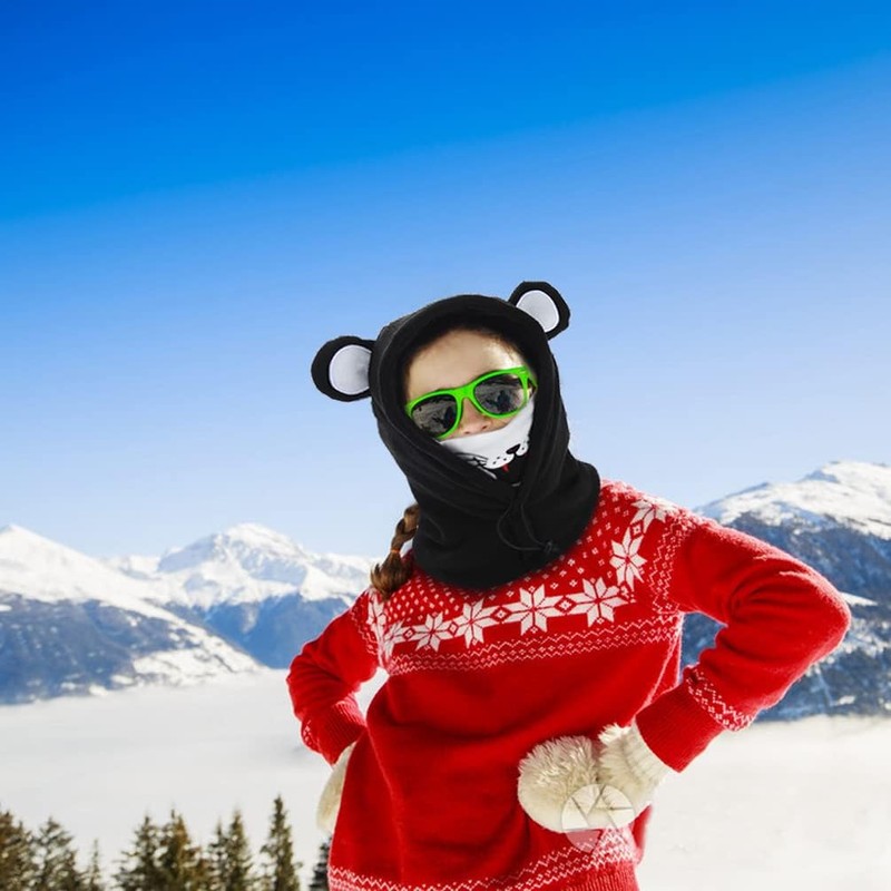 HZTG Kids Winter Warm Windproof Balaclava Hat Boys Girls Ski
