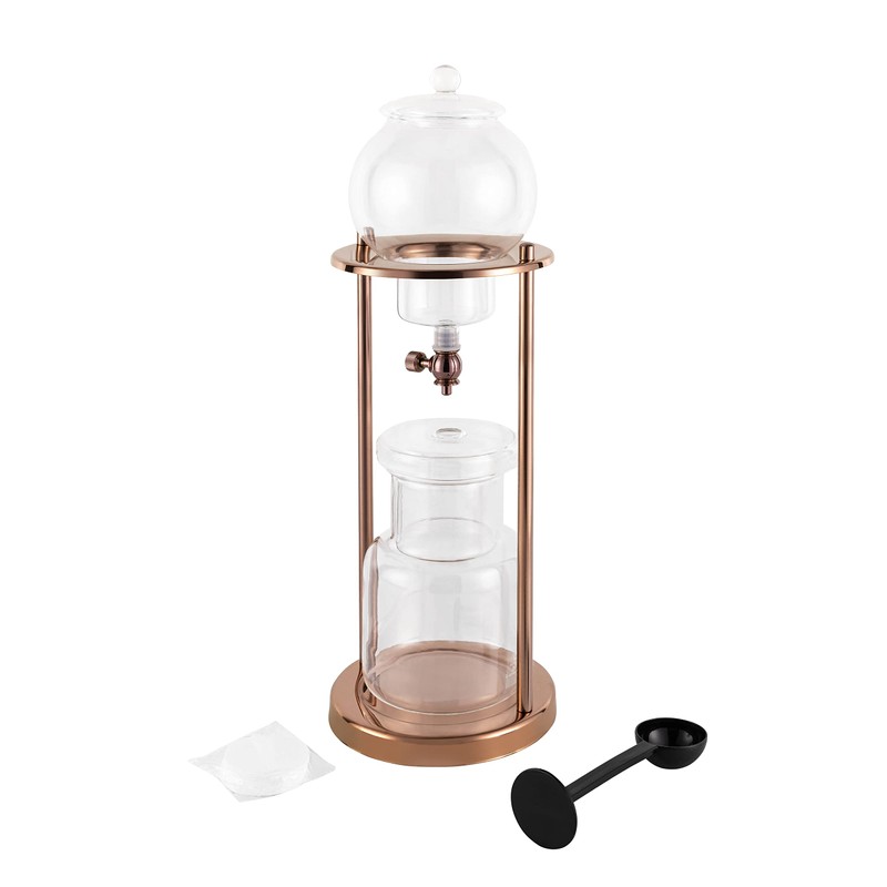 ZAWAYINE Glass Iced Coffee Cold Brew Drip Tower Coffee Filter