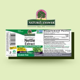 Nature's Answer Nature's Answer Nettle Extract 1 Ounce C Gluten Free, Non-GMO, Alcohol-Free, Kosher, Supports Prostate Function & Male Wellness C Made in The USA, Functional for Nettle Tea