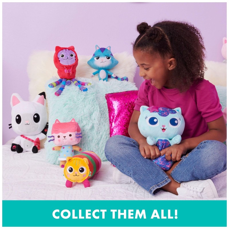 Gabby's Dollhouse Talking MerCat Plush 14 Inch Interactive Cuddly Toy