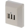 Rutenbeck TAE 2x6/6 NFF AP telephone junction box