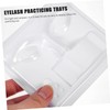 BIUDECO 3pcs Eyelash Practice Tray for Lash Extensions Beauty Face