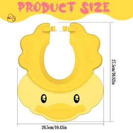 Guyode Kinder Haare Waschen Schutz Weich und Flexibel Baby Shampoo Kappe Einstellbar Duschhaube Kinder Schützen Sie Ihr Gesicht und Ihre Ohren für Junge Mädchen Baby Waschen Haare Bad