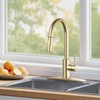FORIOUS Gold Kitchen Faucet with Pull Down Sprayer, High Arc
