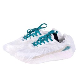 JATHIN Disposable Shoe Cover Refills for Automatic Shoe Cover Dispenser Machine, T-Buckle Shoe Cover 100 Pcs[White]