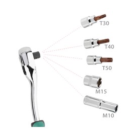 Drimfly Wrangler Torx Tool Kit for Soft Top Hard Top Door Install Removal for Jeep Wrangler TJ JK JL & Gladiator Rubicon Sahara Unlimited Replacement for 82214166AB 68361574AB