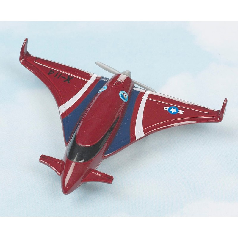 Hot Wings Planes Wings X-114 Pusher with Connectible Runway Red