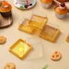 NIYANGLE 50 Pcs 3 Inch Mini Cake Box, Clear Plastic