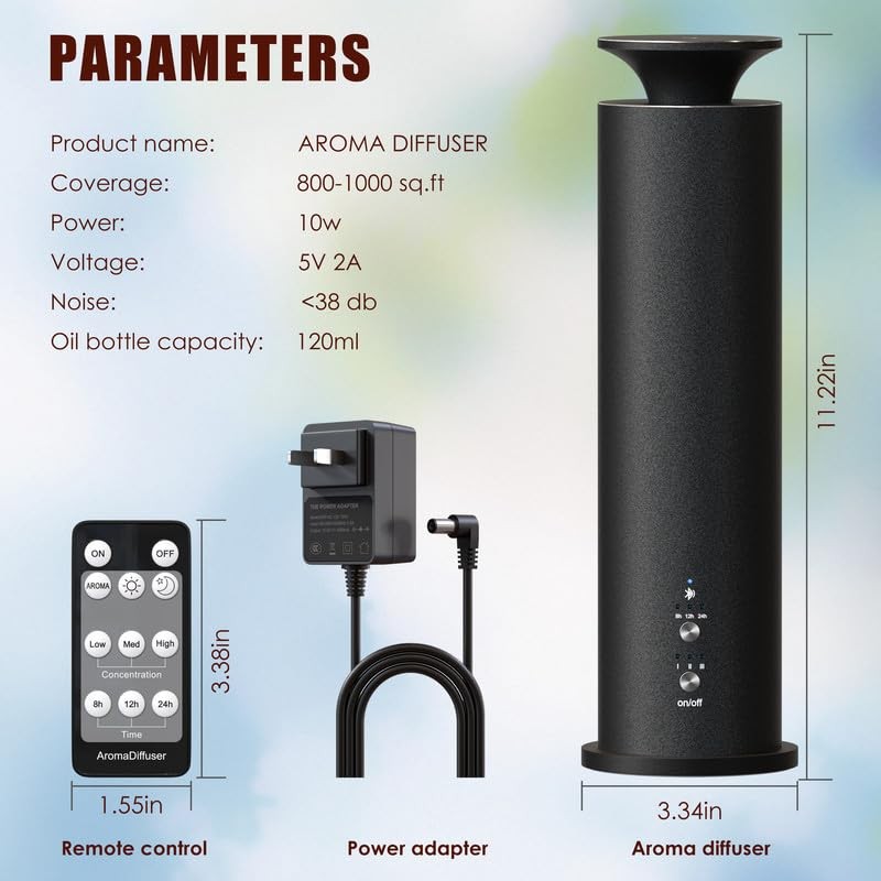 Waterless Diffuser Machine Scent Air Machine Covers 1800 Sq Ft