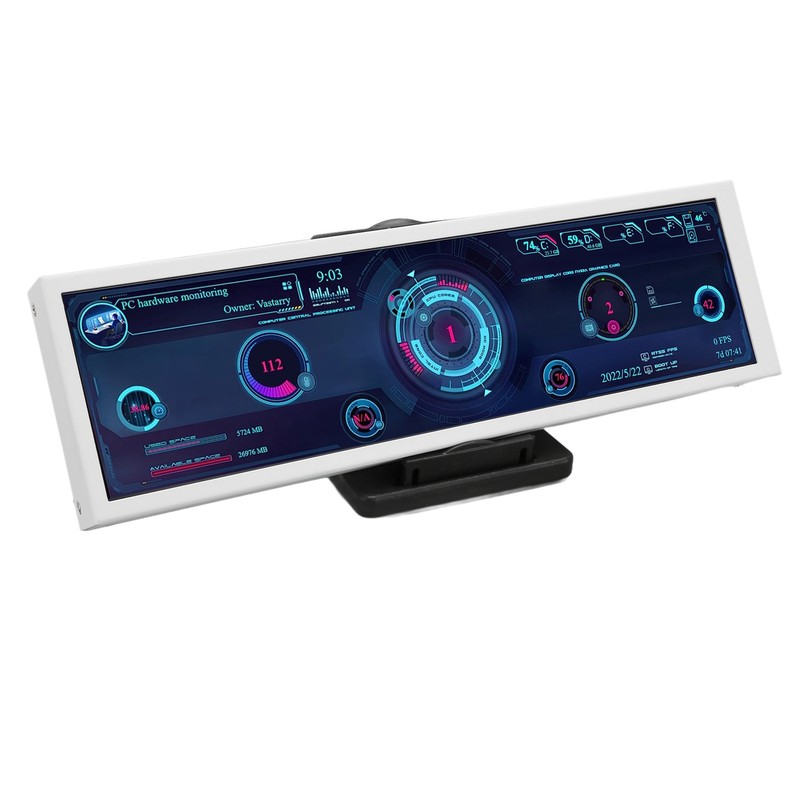 8.8in PC Temp Monitor USB C PC Sensor Panel Display