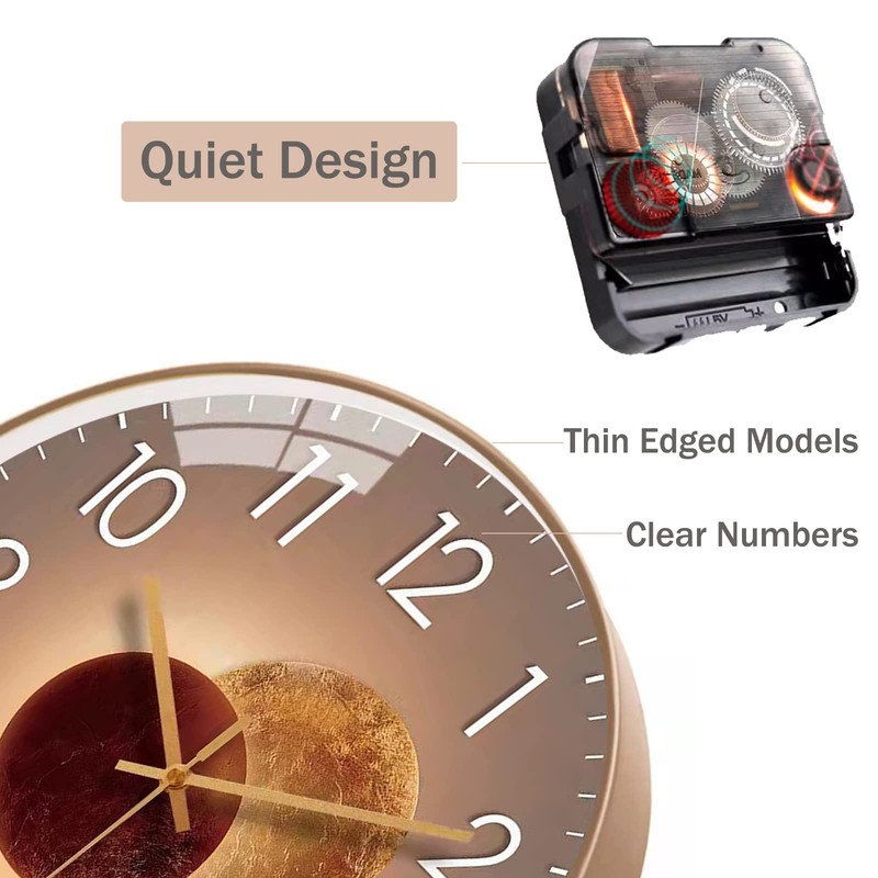 CandyAlley 30 cm Modern Quartz Silent Wall Clock, Wall Clock