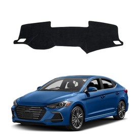 Cubierta de Alfombrilla para Tablero para Hyundai Elantra 2017-2020 Antideslizante Consola Central Parasol Protector contra Resplandor y Rayos UV Accesorios