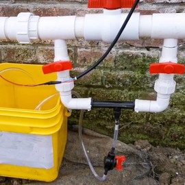 UPLYKKE Irrigation Venturi Fertilizer Injector Kit -3/4 inch NPT Thread Mixer Injectors for Garden Agriculture Water Drip Irrigation Garden Hose Injector