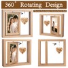GUANKE Couple Picture Frames, Rotating Romantic Picture Frames for Boyfriend,