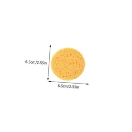 PACKOVE 100Pcs Rounded Makeup Powder Face Cleaning Applicators for Cosmetics Application for Makeup Removal and