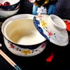 Fignner Japanese Style Ceramic Ramen Bowl with Lid Soup Bowls