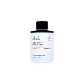 Belief Super Drops Vitamin C 8% 30ml Vitamin C Ampoule Whitening Essence / 빌리프 슈퍼 드랍스 비타민C 8% 30ml 비타민씨앰플 미백에센스