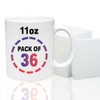 11oz Blank Sublimation Ceramic Coffee Mugs with Protective Styrofoam DIY