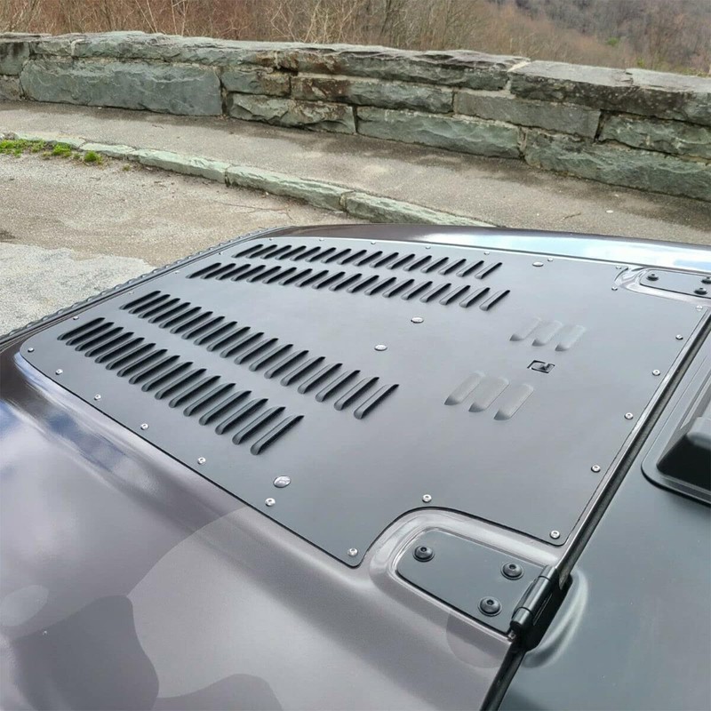 HECASA Aluminum Alloy Vented Hood Louver Kit Compatible with 2003-2006