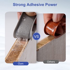 FAKILO U-Shape Edge Banding, 16.4ft TPE Self Adhesive Veneer Edging Trim Flexible Edge Protector, Furniture Edge Strip for Countertop Table Cabinets Shelves Restoration (1.18'' (30mm), Grey)